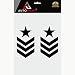Autodomy Pegatinas 4X4 Off Road Estrella Militar Galon US Army Ejército Adventure...