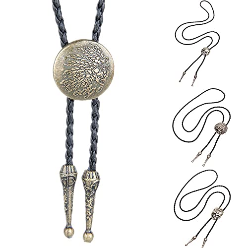 Chaîne de chemise et collier en cuir long avec pendentif corde pour homme - 5