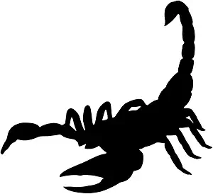 Scorpion Silhouette Scorpio Car Vinyl Decal Water Bottle Tumbler Vehicle Sticker
