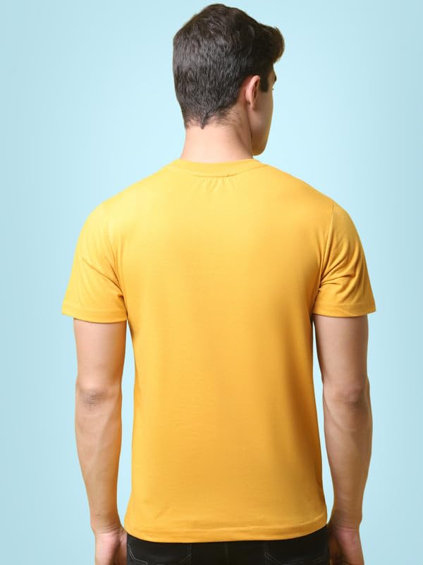 Image of Pinkmint Men's Combo Cotton Blend T-Shirt ll Soild Round Neck T-Shirt ll Stylish Half Sleeve T-Shirt's ll Gym Wear (Pack of 3)