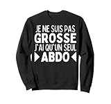 Ce drôle motif ironique humoristique JE NE SUIS PAS GROSSE J'AI QU'UN SEUL ABDO est la tenue idéale a porter et l'idée de cadeau a offrir avec humour & ironie aux femmes obèses qui ont du poids avec un gros ventre & gros bide pour faire rire tout le monde.