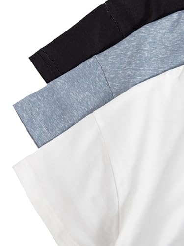 Girls Short-Sleeve Graphic T-Shirts Crewneck Kids Tee Tops, Girl Summer Casual Clothes Outfit 3 Packs3