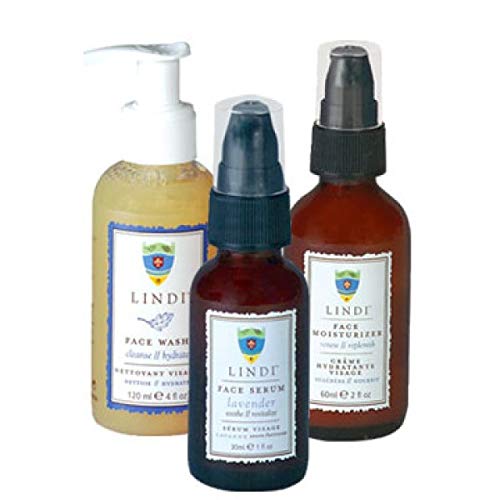 LINDI SKIN - Essential Face Regimen: 4 of Lindi Skins Most Popular Items All in 1! Face Serum: (1 oz),