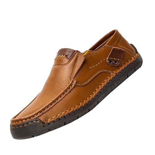 Mocassins en cuir pour homme - Chaussures basses à...