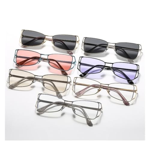 Lunettes de soleil steampunk en métal solides pour visages fatigués - 7