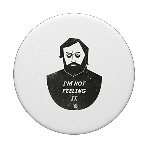 I'm not feeling it - Sarcastic Rebel Attitude Reject PopSockets Swappable PopGrip, Black - Image 3