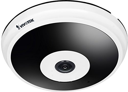 VIVOTEK fe8181 Día/Noche Cámara de Red Fisheye la Serie Supreme con resolución de 5 Mpx, IR LED de visión hasta 10 m, PoE y 360 °/180 ° para Interiores