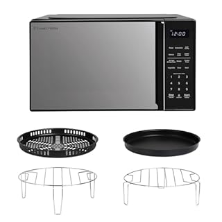 Russell Hobbs 4 in 1 Digital Combination Microwave 23 Litre 900W with Air Fryer Function, Touch Control, 10 Power Levels, Defrost & Reheat Function, 99 Min Timer in Black, RHMTAF2302B