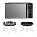 Russell Hobbs 4 in 1 Digital Combination Microwave 23 Litre 900W with Air Fryer Function, Touch Control, 10 Power Levels, Defrost & Reheat Function, 99 Min Timer in Black, RHMTAF2302B
