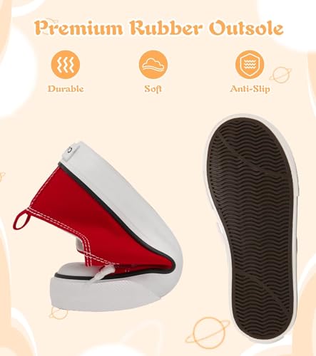 Image of Toddler Little Kid Cushioned Canvas Shoes Slip On Sneakers Soft and Durable