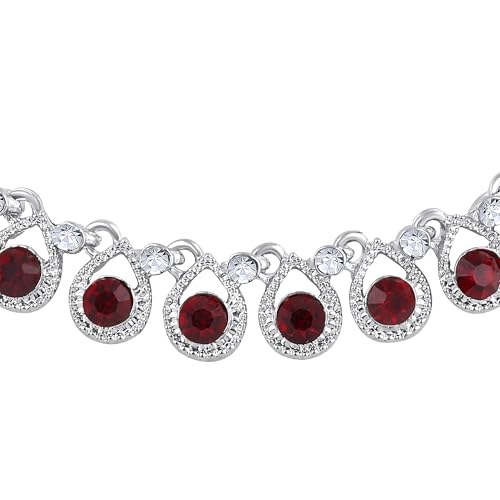 Image of Atasi International Diamond /Stones Necklace Set with Earrings for Women | Stylish Jewellery for Party, Wedding and Festive Occasions | Fashion Accessories