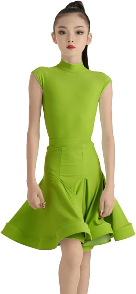 Girls Latin Dance Dress Ballroom Dancer Costume Halloween Carnival Dancer Costume Rumba Salsa Tango Dance Costume