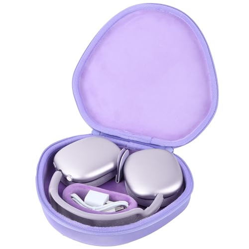 Funda AirPods Max 2 rígida color púrpura resistente a caídas accidentales
