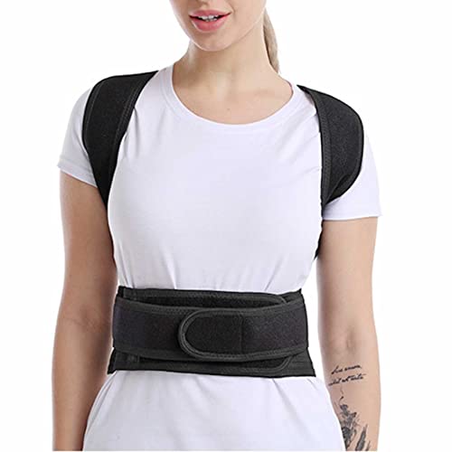 Cinturón de Soporte para la Espalda Corrector de Postura para Hombres y Mujeres Correa Ajustable para la Espalda Correa de Malla Transpirable Alivio del Dolor de Espalda