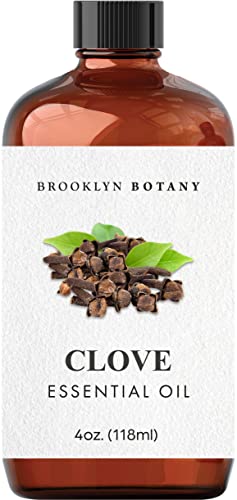 Brooklyn Botany Clove Essential Oil – 100% Pure And Natural – Therapeutic Grade Essential Oil With Dropper - Clove Oil For Aromatherapy And Diffuser - 4 Fl. Oz #TOP1