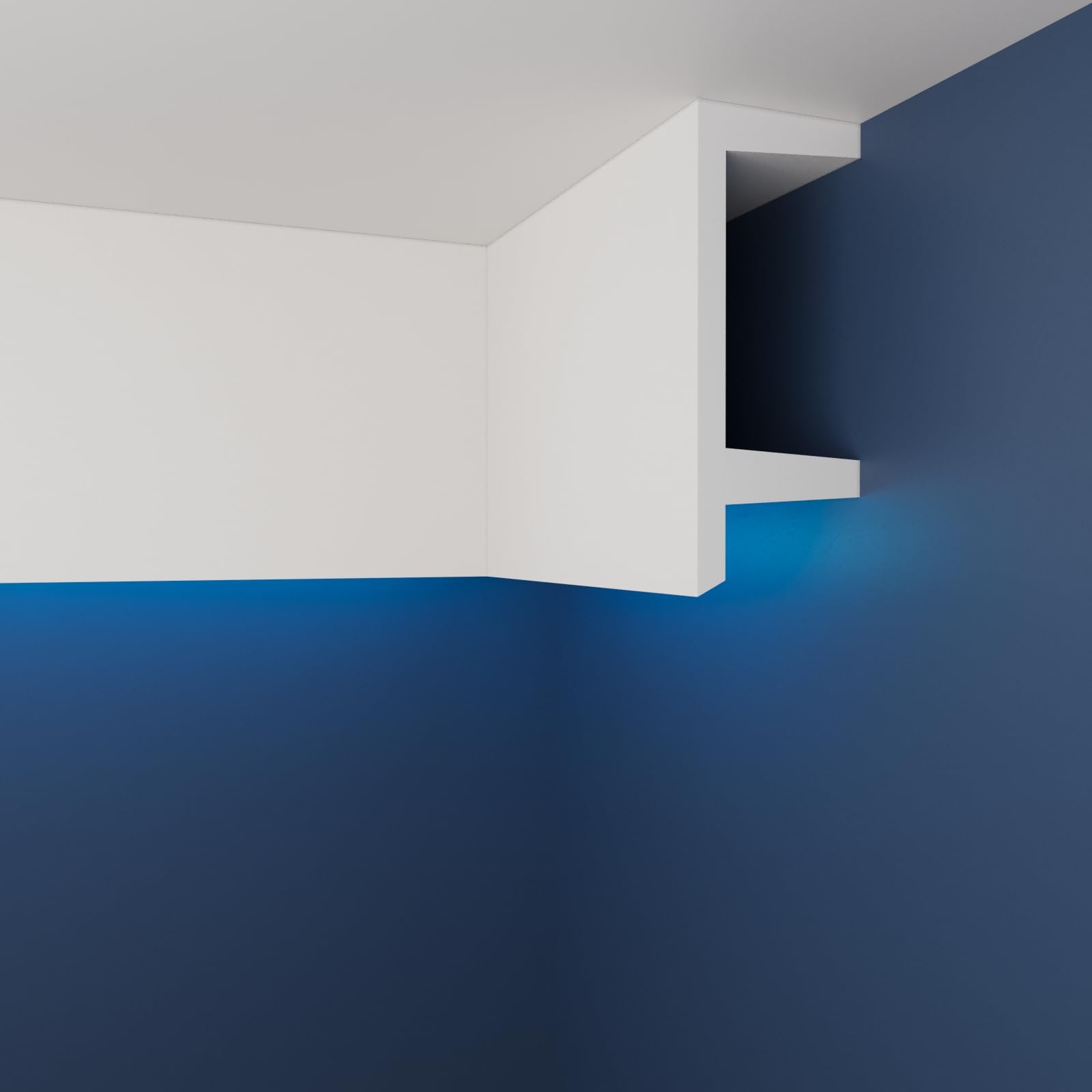 WOLDECOR Coving for Ceilings, Premium Extruded Polystyrene Cornice Coving, Lightweight Decorative Ceiling Coving Moulding, Easy DIY Installation, XPS Cornice Trim (WLD05, ExternalCorner 20cm)