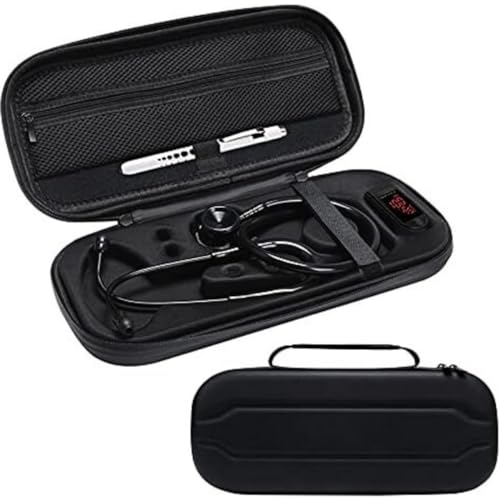 Hard Case Premium Capa Bolsa Estojo Estetoscópio Universal Zíper Alça Rígido