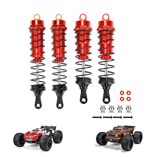Amortisseur RCAWD ARRMA 4s anti-fuite en aluminium robuste rouge