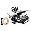 Niceminiwall Solar Car Air Freshener Aromatherapy Diffuser with Rotating Helicopter Design, Alloy Construction, Natural Essential Oils for Pleasant Fragrance, Solar Powered(Silver) #4
