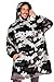 Call of Duty Hoodie Decke Herren Teenager, Oversize Fleece Hoodie Herren Camouflage, Decken Poncho, Gaming Geschenke für Männer (Khaki-Camouflage)
