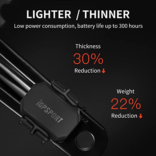 Igpsport Bike Cadence Sensor Ant+ & Bluetooth Rpm Cycling Cadence Sensor, Wireless Bicycle Cadence Sensor For Cycling Computer, Compatible With Zwift, Rouvy, Ipx7 With 300H Battery Life #TOP4