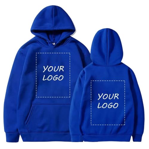 YUANOU Felpe con Cappuccio Personalizzate per Uomo e Donna - Aggiungi La Tua Foto/Testo/Logo Design Personalizzate Pullover Fai da Te