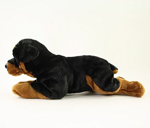 Kuscheltier Rottweiler Rob 45 cm liegend braun/schwarz Plüschhund Plüschrottweiler Uni-Toys