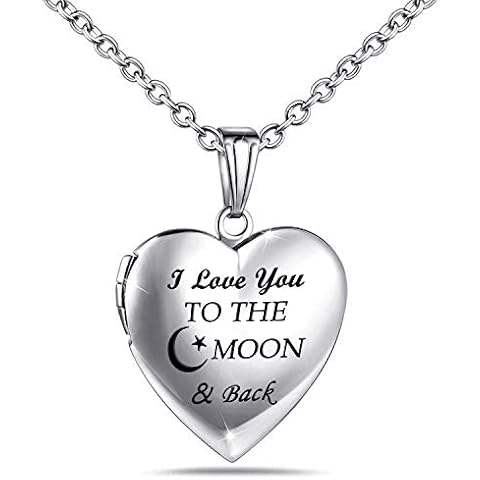 Engraved Love Heart Locket Necklace Cover