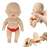 Squeeze Stress Doll Toys, Squish-y, Stress Doll Toys, Used for Stresss Relief, Desktop Ornaments, Unique Collection Pieces (3.9inches White)