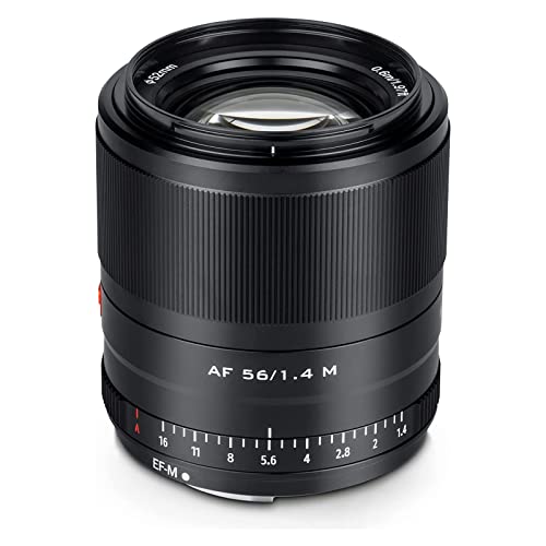 VILTROX 56mm F1.4 f/1.4 EF-M Montagem Grande Abertura Autofoco Retrato APS-C Lente Prime para Câmera