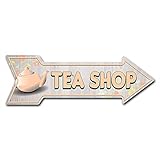 SignMissionデカールアートティーショップデカール屋内/屋外装飾60cm方向ステッカービニールウォールデカール