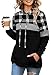 Angerella Plaid Hoodie for Women Plus Size Christmas Sweatshirt Long Sleeve Pullover Tops Fall Winter Clothes 3XL