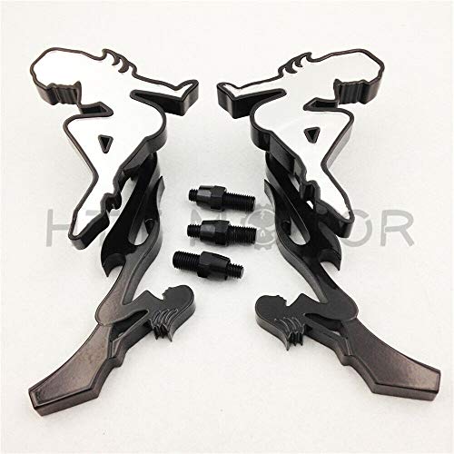 Motor Parts Accessories Lighting&Electrical Body&Frame Tools&Garage Â  Black Sexy Beach Lady Hot Girl Mirrors Fit All Motorcycle/Kawasaki/Suzuki Cruiser by Billion_Store