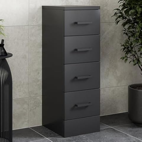 Affine 250mm Bathroom Drawer Unit with 4 Drawers Cover