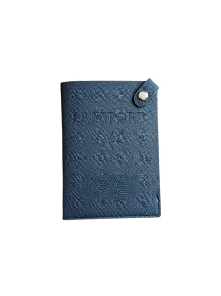 Passport Cover Pu Leather Travel with Snap Button, Transparent Id Card Slot for Quick and Hassle-Free Scanning for Slim Boarding Pass Protector Sleeve (1)-image-34