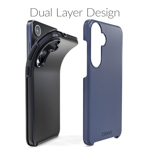 Image of Crave for Samsung Galaxy S24 Plus Case, Shockproof Protection Dual Layer Case for Samsung Galaxy S24 Plus (6.7 inch) - Navy