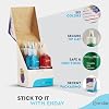 Glitter Glue for Crafts in Bright Classic Colors: Silver, Red, Green, Blue, Purple & Gold Glitter Glue Washable & Non-Toxic Used for Gluing, Drawing, Writing, Outlining, 0.67 OZ (6 Pieces) - by Enday #2