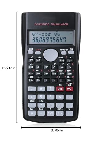 Image of Scientific Calculator - 2-Line Display, 12-Digit Multifunction Calculator with 240 Functions and Replay Feature - Ideal for Students, Exams and Office (RVW)