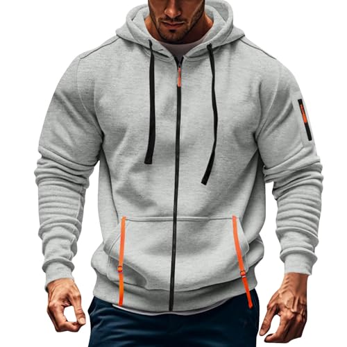 Pull capuche homme fleece sweatshirt chaud : sweat noire hiver et sport chic pour homme actif