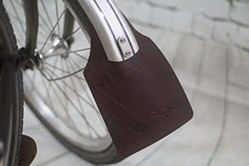 London Craftwork Mud Flap Set for BROMPTON Genuine Leather BROWN Mudguard Flaps