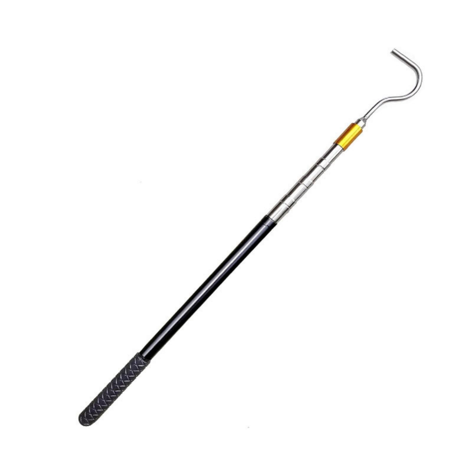 Msioytog Multifunctional Telescopic Awning Rod Opener Puller Reach Rod For Tent Shelter With Rubber Handle Locking Telescopic Post