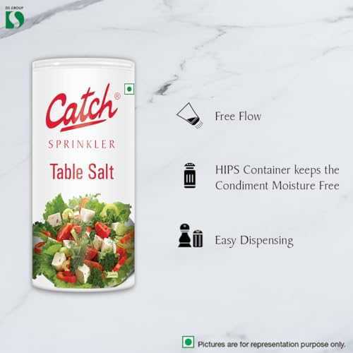 Image of Catch Sprinklers Iodized Table Salt, 200g (Pack of 2)