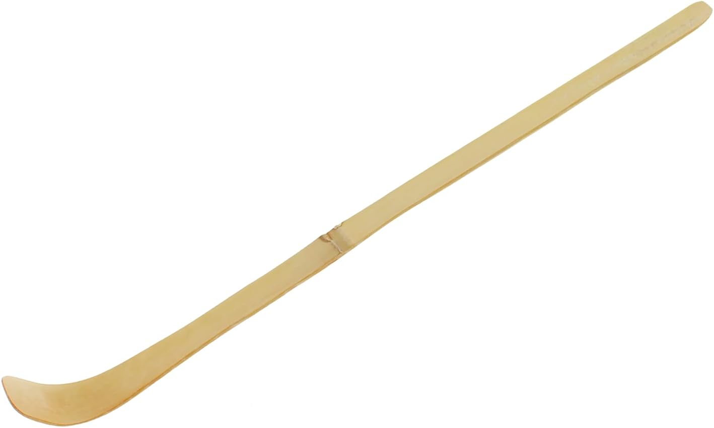 Length 18cm Handcrafted Bamboo Matcha Spoon with Hooked Shape Tea Set Accessories for Scooping Coffee Grounds and Loose Leaf Tea