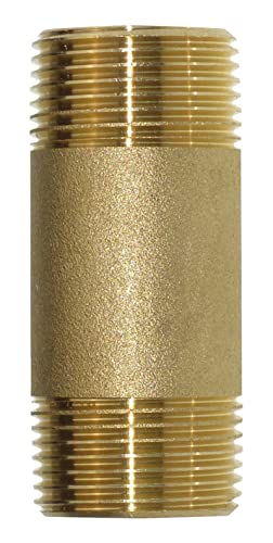 Preisvergleich Produktbild Sanitop-Wingenroth Gewindenippel, Rohrnippel mit Gewinde, für Wasser- und Heizungssysteme, Typ 1 x 40 mm, Messing, 160605