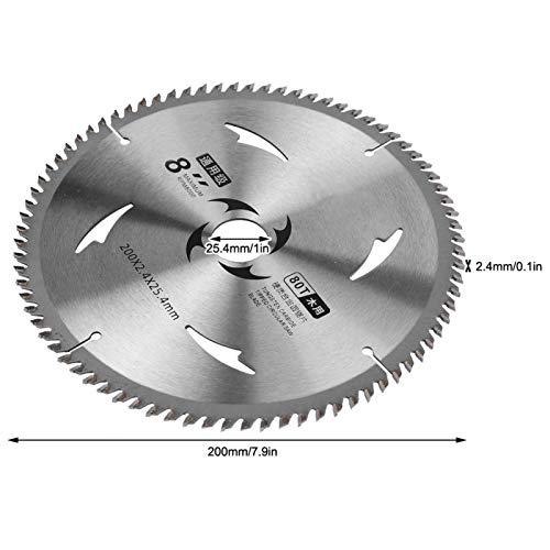 Marhynchus 8 Inch Circular Saw Blade, Carbide Saw Blade For Wood Chipboard Plywood, Woodworking Cutting Disc(80T) #TOP1