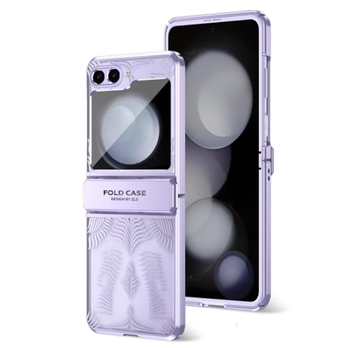 Étui rigide pour Samsung Z Flip 5 violet haute finition galvanoplastie