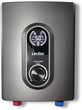 best under sink tankless water heater 120v that might surprise you 8 LECLOC Under Sink Tankless Water Heater Electric 3.5kW 120V, Enlarged LED Digital Display with Knob Control, Overheat Protection, IPX4, 30-55℃ On Demand Small Water Heater for Bathroom or Kitchen Sink