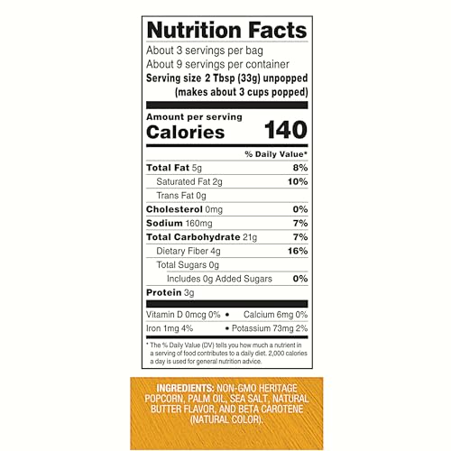Black Jewell Specialty Microwave Popcorn, Touch of Butter, 10.5oz (10.5 Ounce (Pack of 6))
