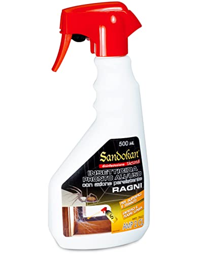 Sandokan Insetticida Repellente per Ragni ad Azione Persistente 3 Settimane 500 ml