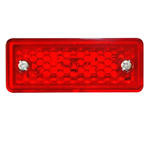 24v LED Side Marker Lights Suitable for Truck Trailer Buses Caravan Campervan and Coaches. (Red)